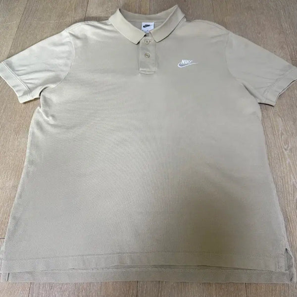 [BUNJANG] Nike Beige Polo T-Shirt (M) / (할인) 나이키 베이지색 카라티 (M)