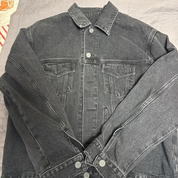 [BUNJANG] Branded Denim Trucker Jacket / 브랜디드 데님 트러커 자켓