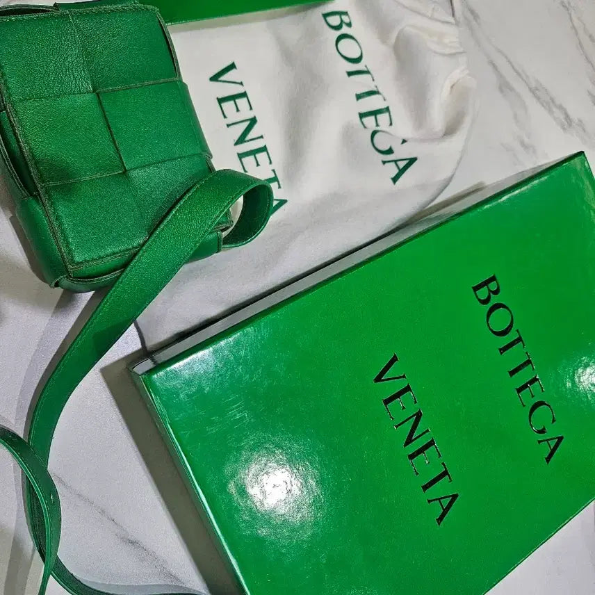 [BUNJANG] Bottega Veneta Cassette Bag Mini Green / 보테가베네타 카세트백 미니 그린