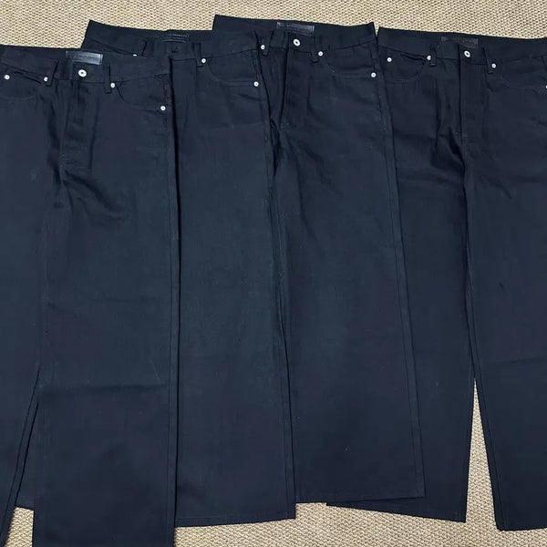 [BUNJANG] No Face Studio Raw Denim Japanese Bootcut Fit Black Jeans / 노페이스 스튜디오 로우 데님 재패니즈 부트컷 핏 블랙