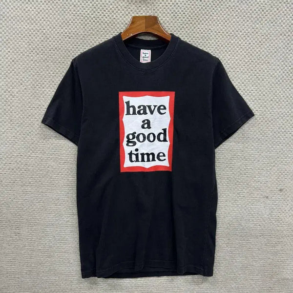 [BUNJANG] Have a Good Time Short Sleeve T-Shirt - Size S / 해브어굿타임 반팔티 S D05531