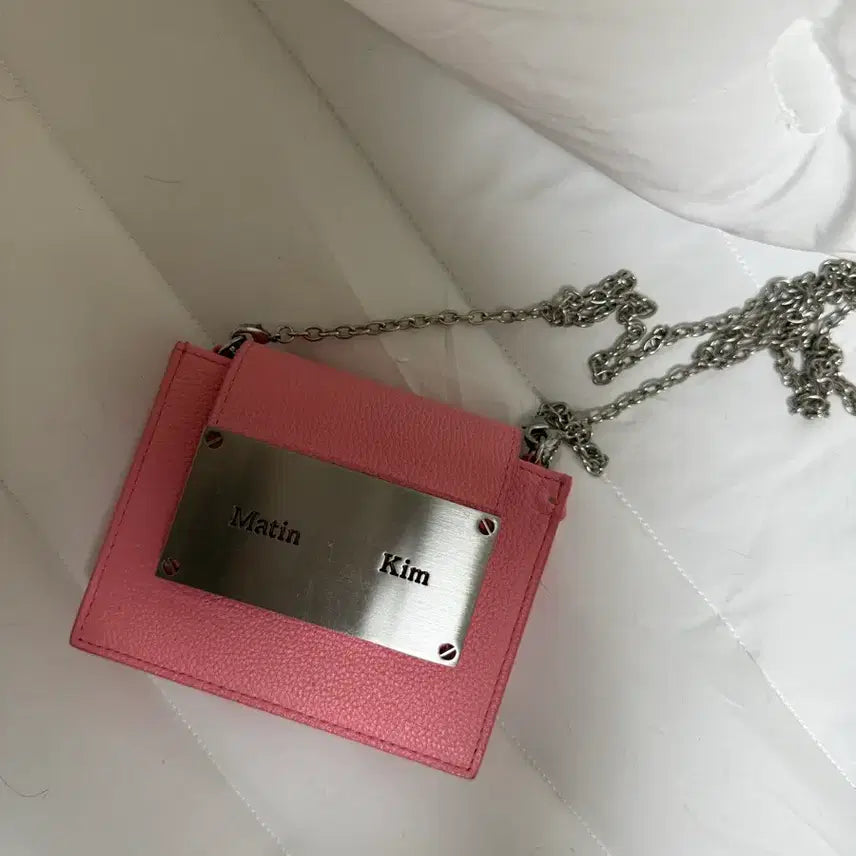[BUNJANG] Matinkim Pink Chain Wallet / 마뗑킴 김 지갑