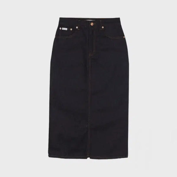 [BUNJANG] Haag Non-Fade Denim Skirt Indigo / 헤이그 논페이드 데님 스커트 a non-fade skirt(indigo)