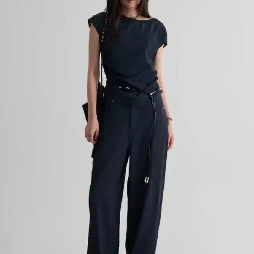 [BUNJANG] 8seconds Wide Pants Navy / 새상품 에잇세컨즈 와이드팬츠 네이비