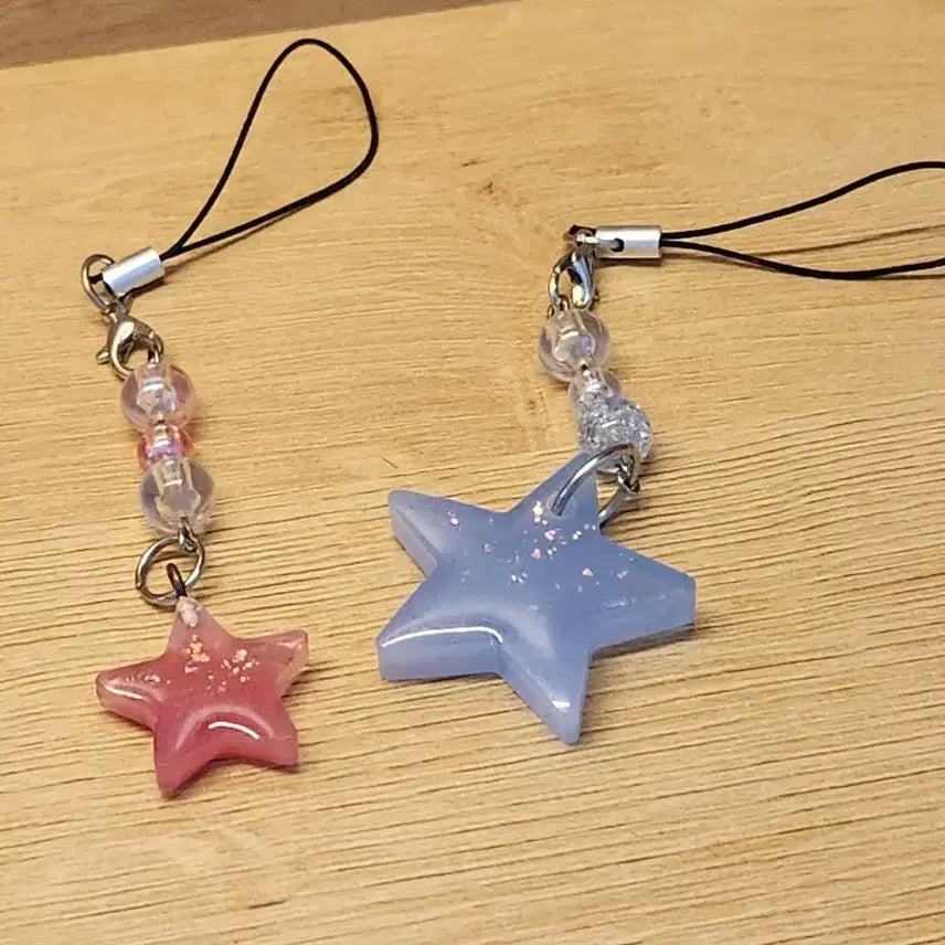 [BUNJANG] Beaded Acrylic Star Keychain / [비즈 아크릴 키링] 별 키링