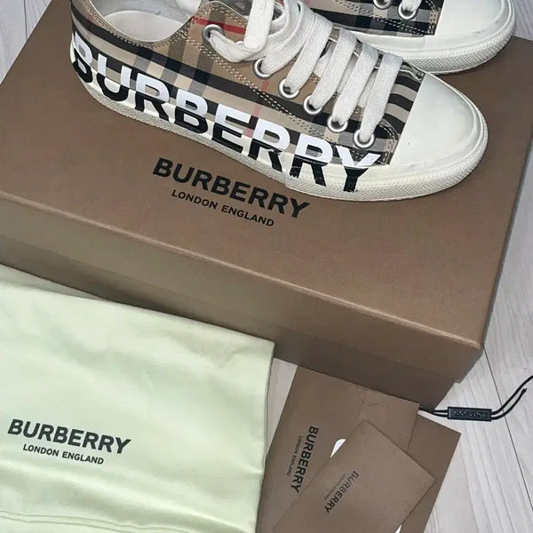 [BUNJANG] Burberry London Check Sneakers / 버버리 런던 체크 스니커즈