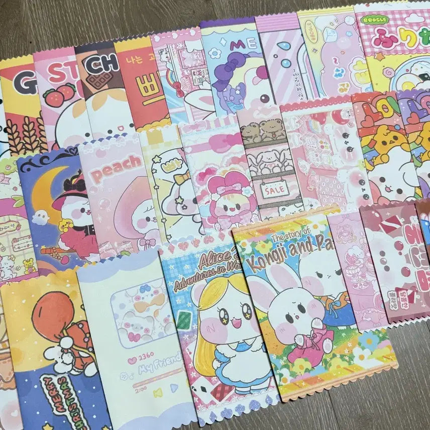 [BUNJANG] High-Quality Snack Mini Envelope Set (50 pcs) / 무중복! 고퀄 도안 과자 미니수봉 50장 판매 / 포용처분 / 수봉처분