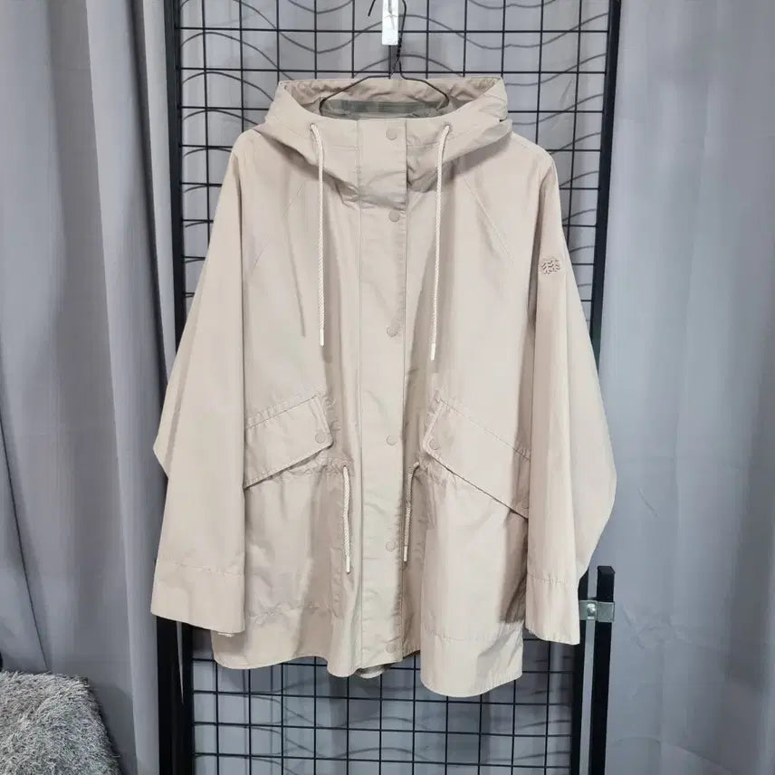 [BUNJANG] Kolon Sport Women's Mid-Length Hooded Zip-Up Jacket / 코오롱스포츠 바람막이 여성 중기장 웨더 코트 후드 집업 자켓 100