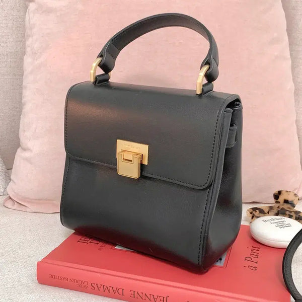 [BUNJANG] Biker Starlet Real Leather Mini Tote Cross Bag Black / 디자이너 브랜드 리얼 레더백 바이커스탈렛 토트 크로스 미니 백 가방 블랙