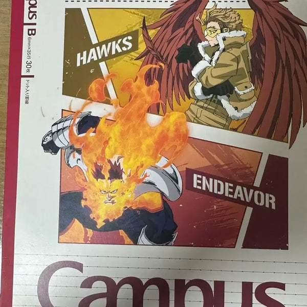 [BUNJANG] My Hero Academia Endeavor & Hawks Notebook + Hawks Gacha Set / 히로아카 엔데버 호크스 노트 + 호크스 가챠 판매합니다