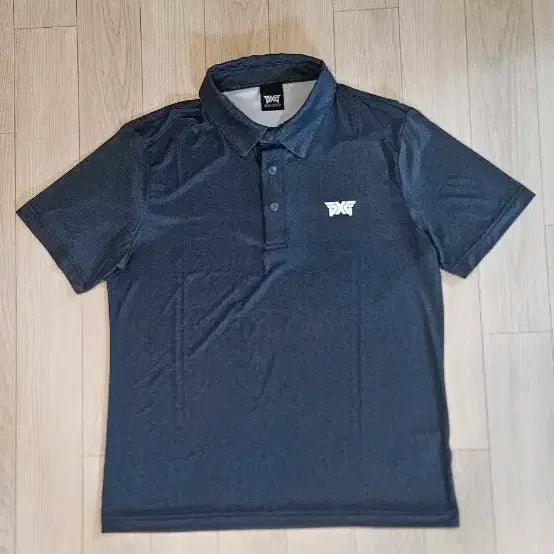 [BUNJANG] PXG Golf Wear Navy Short-Sleeve Polo Shirt Size 95 / PXG 골프웨어 반팔 카라티 네이비 95 가슴단면 50