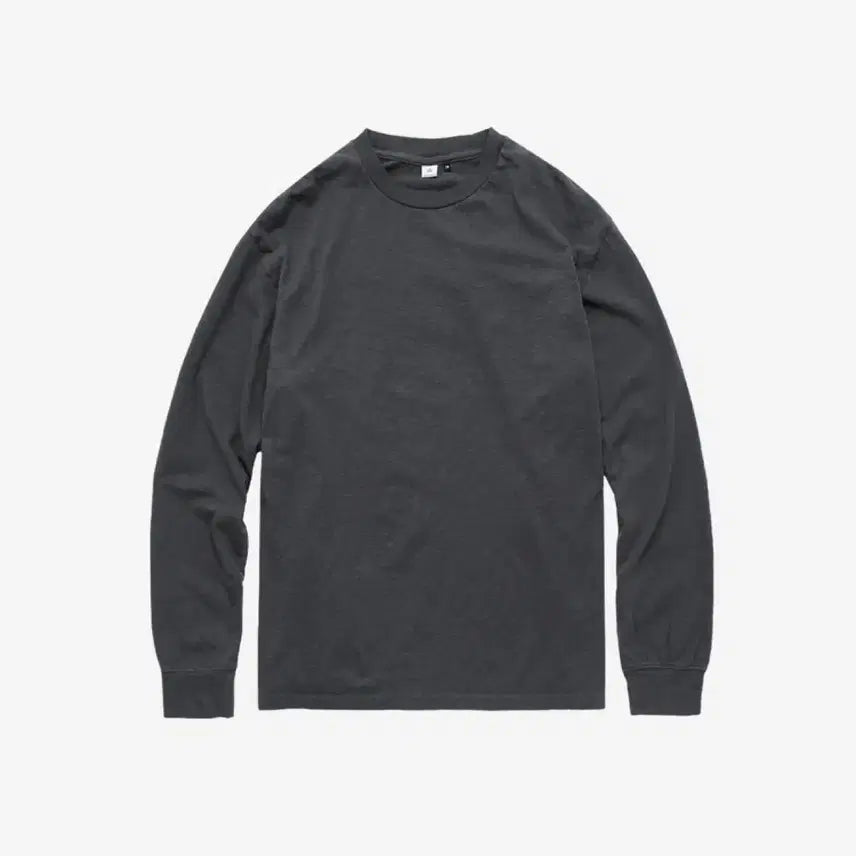 [BUNJANG] Politeru Textured Long Sleeve Slub Charcoal / (3) 폴리테루 텍스쳐드 롱슬리브 슬럽 차콜