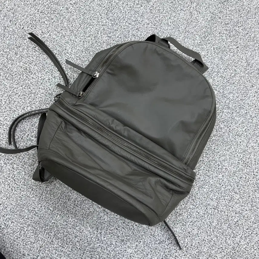 [BUNJANG] Time Leather Backpack 0615J2 / 타임 가죽 백팩 0615J2