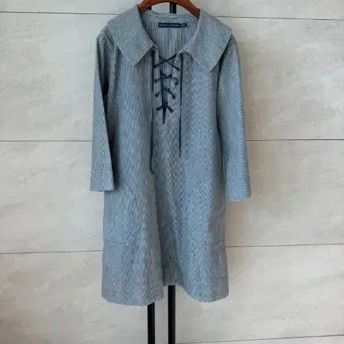 [BUNJANG] Ralph Lauren Polo Stripe Button-Up Shirt Dress / 랄프로렌 폴로 셔츠 원피스