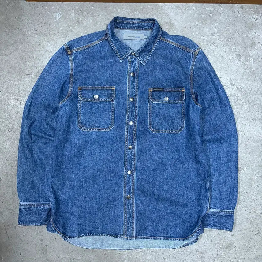 [BUNJANG] Calvin Klein Denim Shirt L / 캘빈클라인 데님 셔츠[2881]