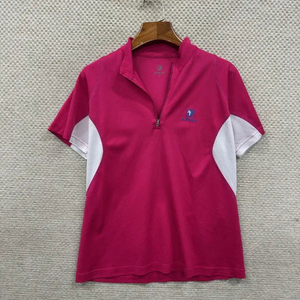 [BUNJANG] Black Yak Men's Half-Zip Short Sleeve Functional T-Shirt Size 100 / 블랙야크 등산 기능성 반집업 반팔티 100 D05477