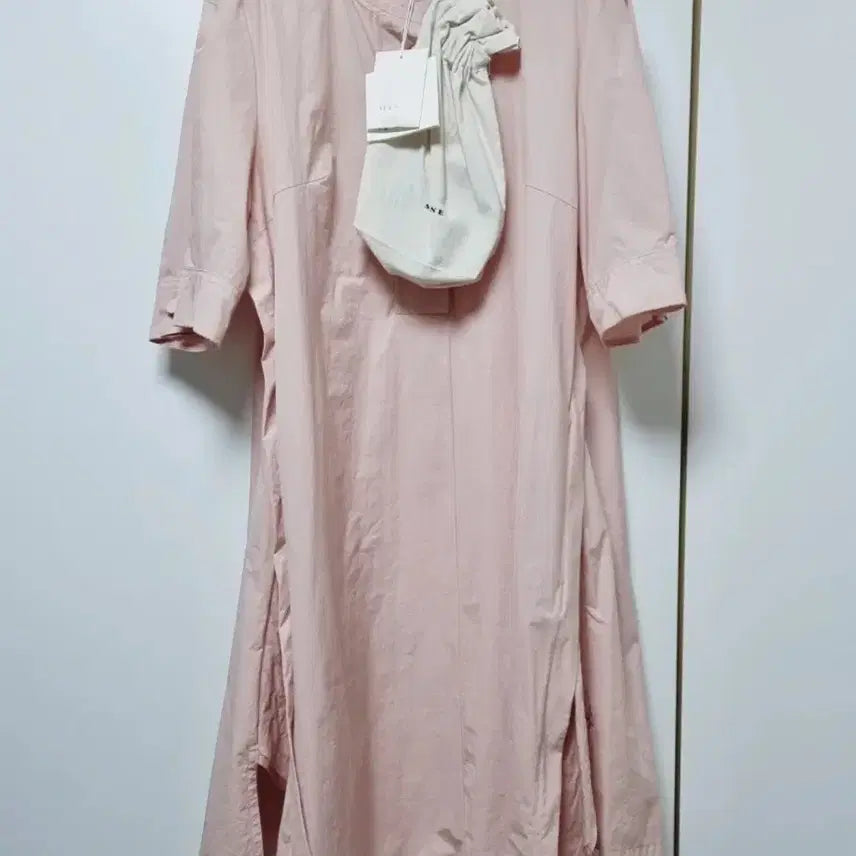 [BUNJANG] Mine Pink Midi Dress with Belt / 마인 원피스 벨트포함 새제품