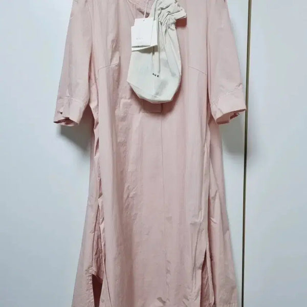 [BUNJANG] Mine Pink Midi Dress with Belt / 마인 원피스 벨트포함 새제품
