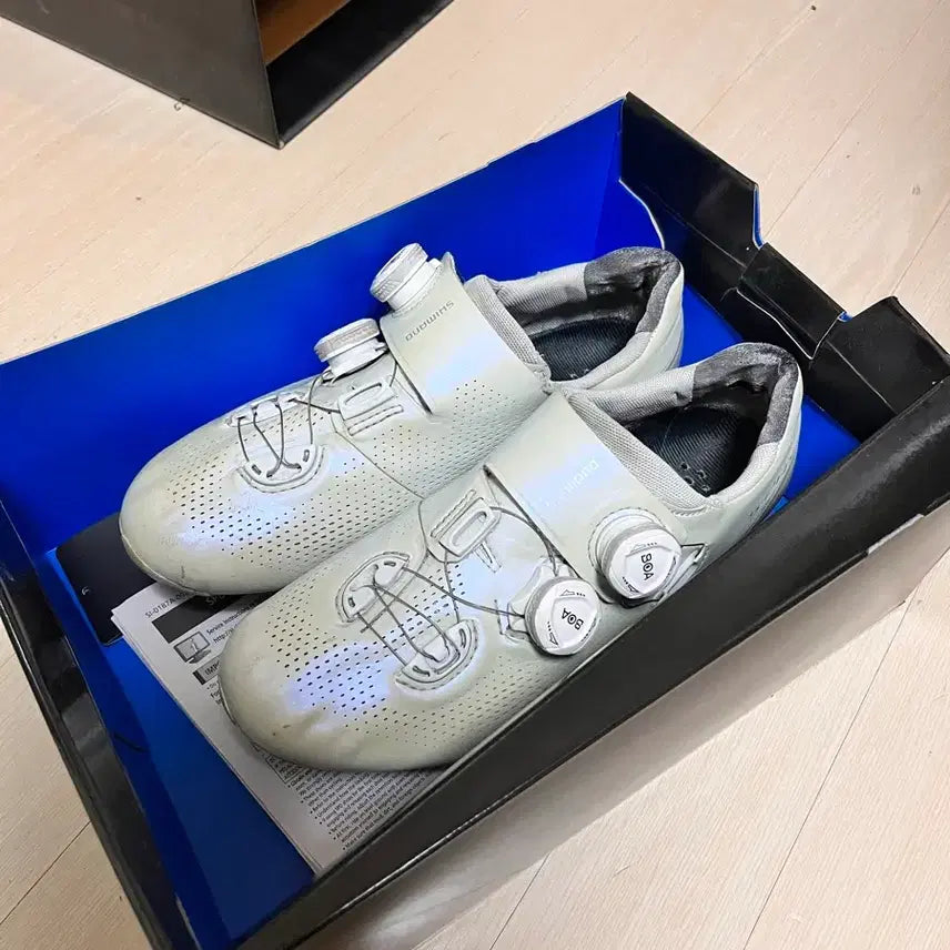 [BUNJANG] Shimano Espoir Cycling Shoes - Size 39.5 Wide (248mm) / 시마노 에스파이어 클릿 슈즈