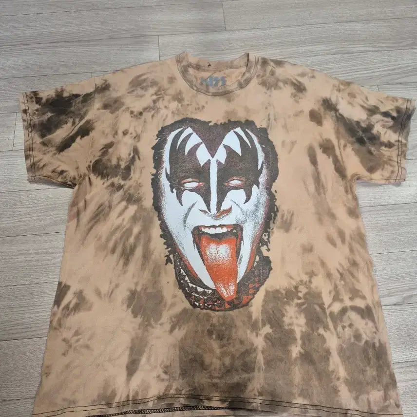 [BUNJANG] KISS Original License Tie-Dye Vintage T-Shirt / KISS 오리지널 라이센스 빈티지 티셔츠 타이다이