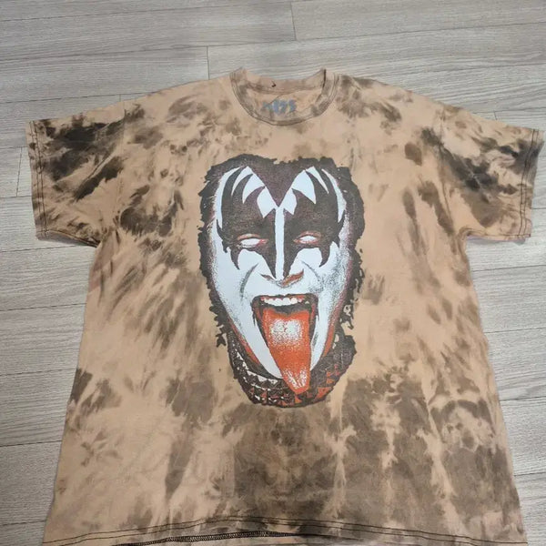[BUNJANG] KISS Original License Tie-Dye Vintage T-Shirt / KISS 오리지널 라이센스 빈티지 티셔츠 타이다이