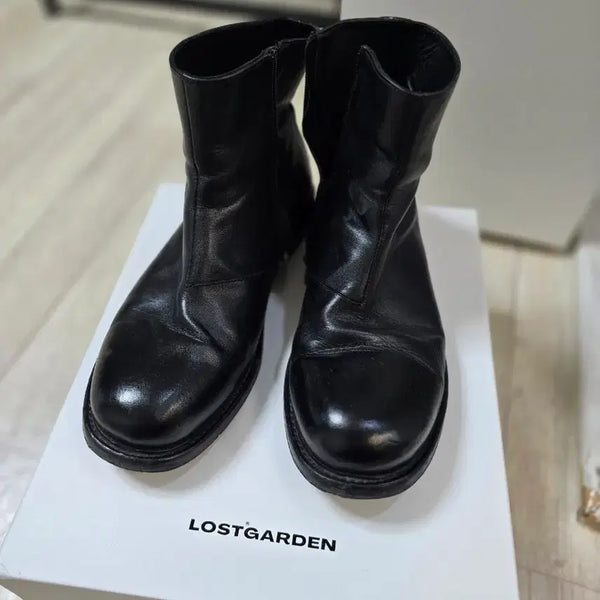 [BUNJANG] Lost Garden Uniform Washed Chelsea Boots Black / 로스트가든 첼시 부츠 UNIFORM Washed Boots Black