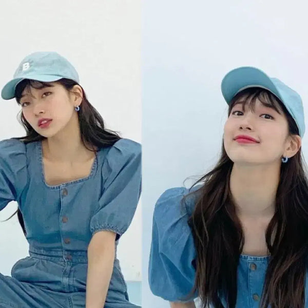 [BUNJANG] Editorial B Blue Woven Cap / (F)에디토리얼비 블루 우븐캡