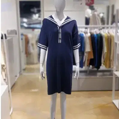 [BUNJANG] Studio Tomboy Sailor Knit Dress / 스튜디오톰보이 세일러 니트 원피스 프리사이즈 정품