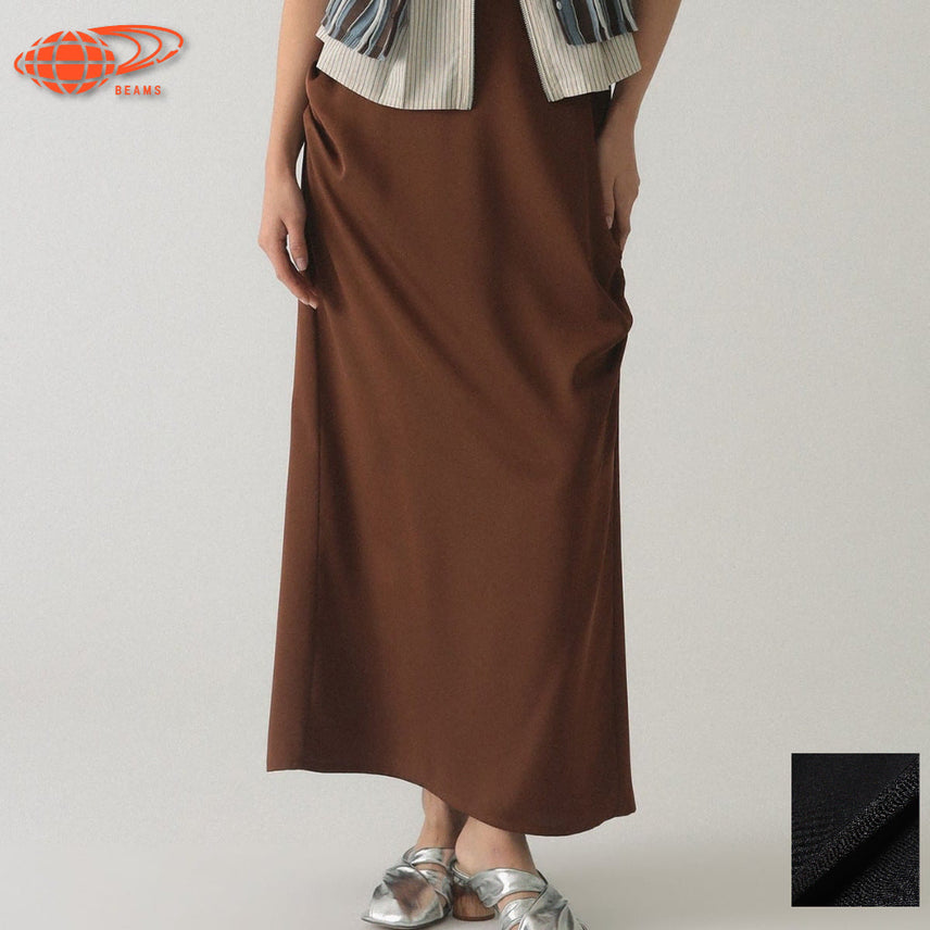 [BUNJANG] Ray BEAMS Satin Drape Skirt / 레이 빔즈 새틴 드레이프 스커트 2컬러