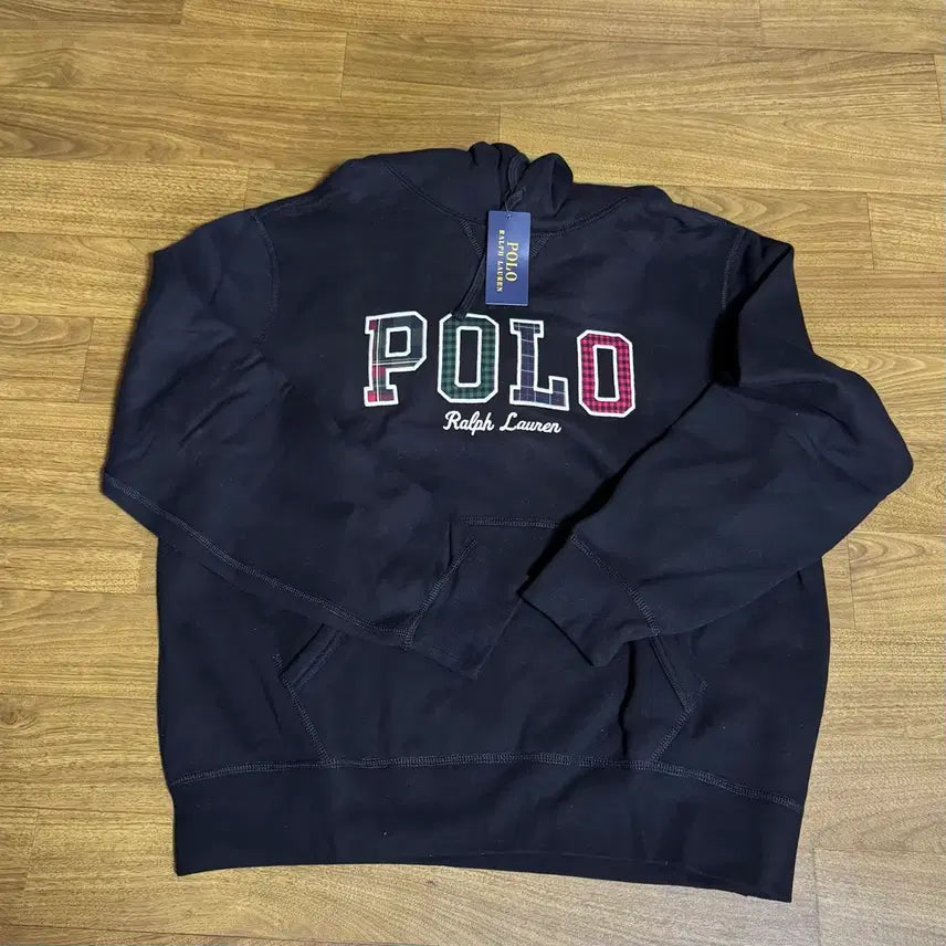 [BUNJANG] Polo Ralph Lauren Fleece Logo Hoodie Black L / 폴로 RL 플리스 로고 후디 블랙 L