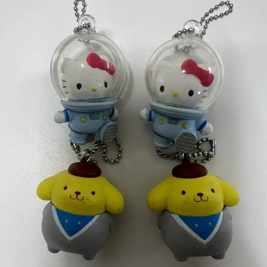 [BUNJANG] Sanrio Pompompurin & Hello Kitty Space Suit Gacha Bundle Set / 산리오 우주복 헬로키티 폼폼푸린 가챠 일괄