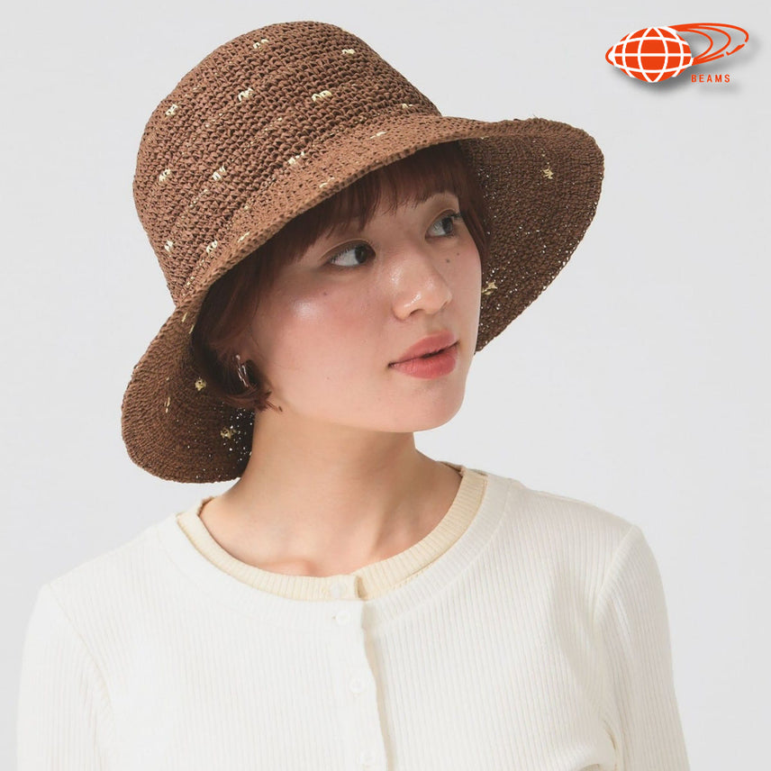 [BUNJANG] Ray BEAMS Dot Paper Hat (2 Colors) / 레이 빔즈 도트 페이퍼 모자 2컬러