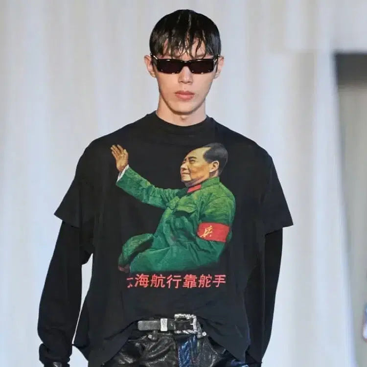 [BUNJANG] 90s Vintage Mao Zedong T-Shirt XL / (XL) 90s 빈티지 마오쩌둥 티셔츠 not ERD