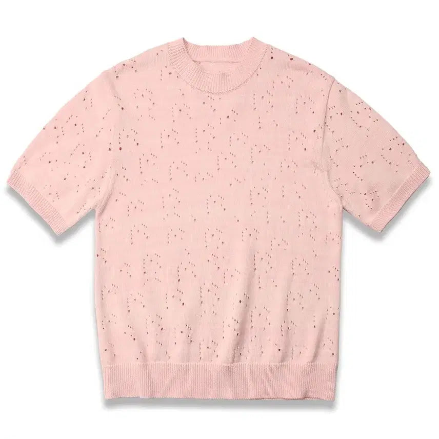 [BUNJANG] DOFFJASON Chic Slub Punching Cotton Knit - L / (새상품) 도프제이슨(DOFFJASON) 시크 슬리브 펀칭 코튼 니트 L