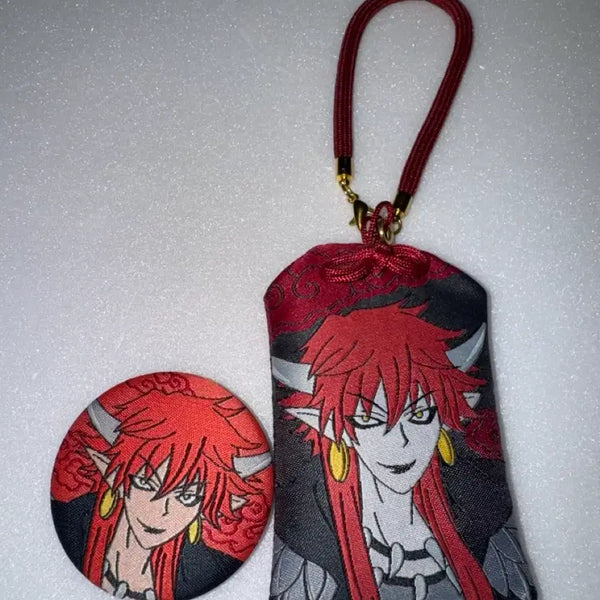 [BUNJANG] Kamisama Kiss Akura-Ou Collaboration Cafe Pin Badge Charm Bundle Set / 오늘부터 신령님 콜라보 카페 악라왕 핀뱃지 부적 일괄