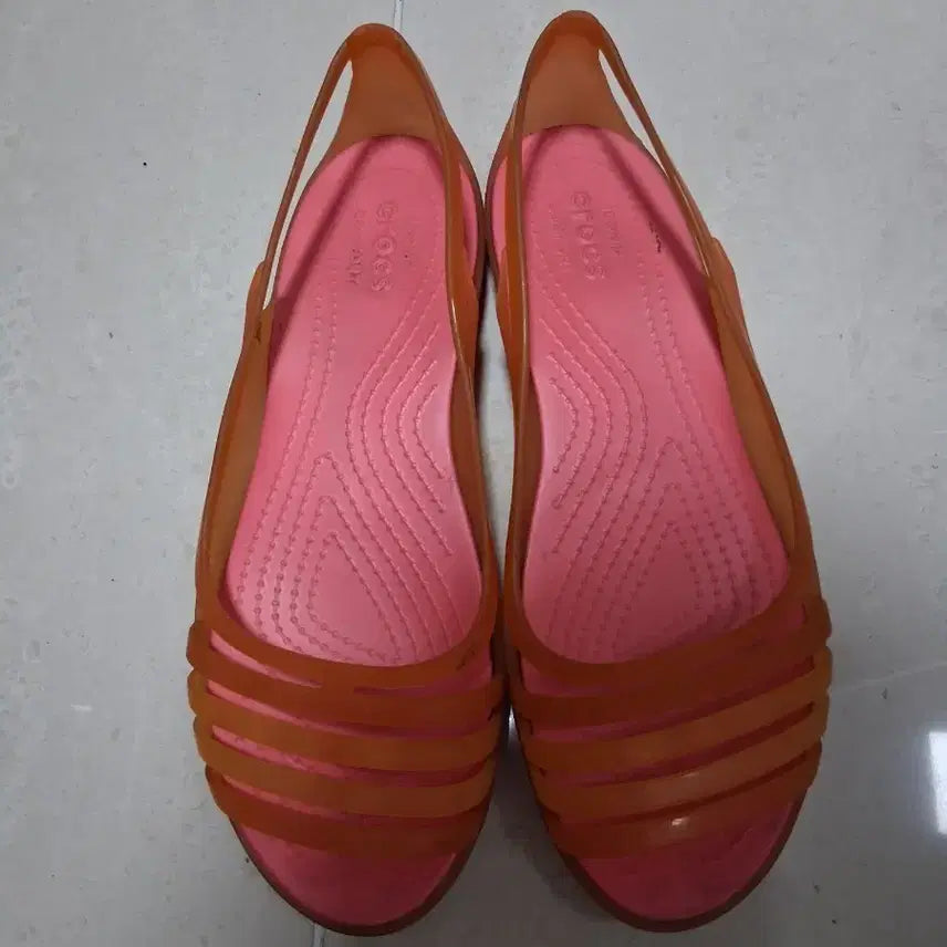 [BUNJANG] Crocs Women's Sandals Orange Pink / 여성 크록스 샌들 오렌지 핑크
