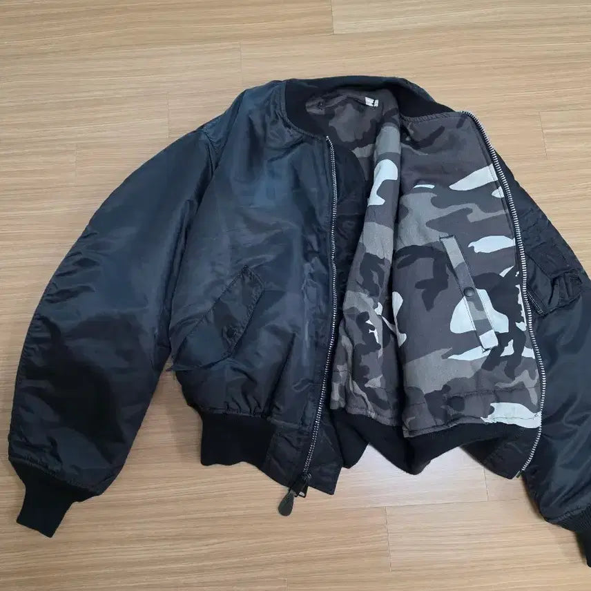 [BUNJANG] HOPE 90s Black City Camo MA-1 Bomber Jacket Made in USA XL / 90's HOPE mfg 블랙 시티카모 ma-1 made in usa