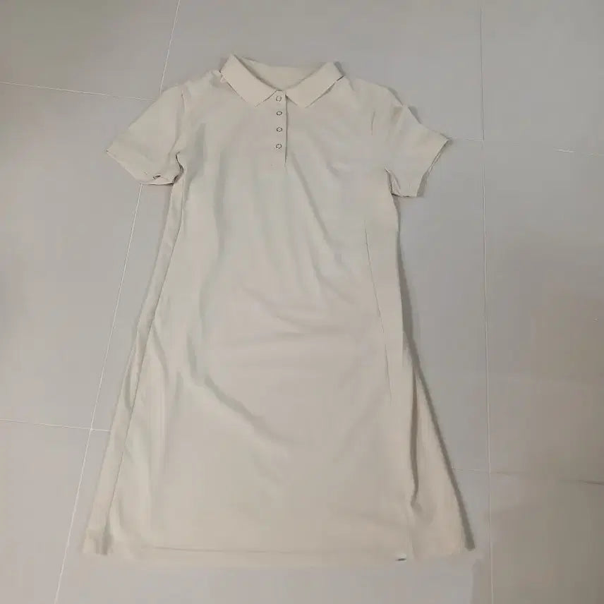 [BUNJANG] Andar Ivory Polo Dress / 안다르  아이보리 폴로 원피스