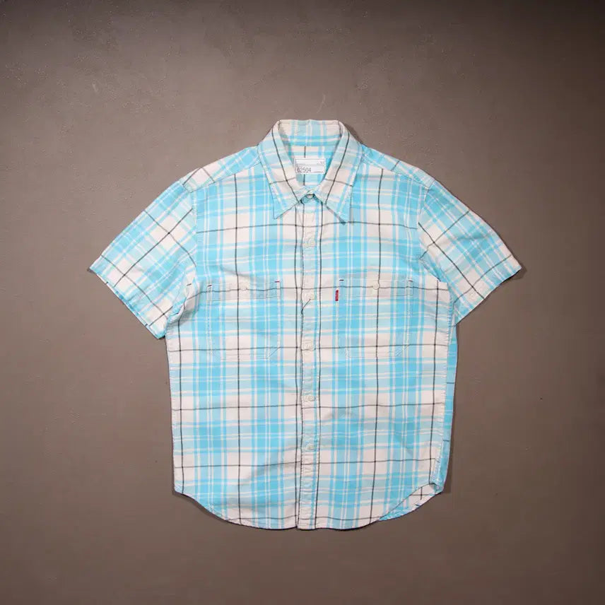 [BUNJANG] Levi's Checked Short-Sleeve Shirt / 리바이스 체크 반팔셔츠 A106