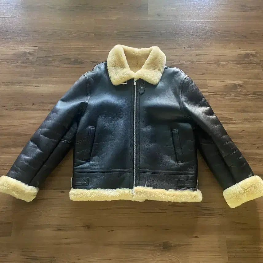 [BUNJANG] DopeJayson Oversized Real Leather Mustang Jacket (XL) / 도프제이슨 레더무스탕 XL