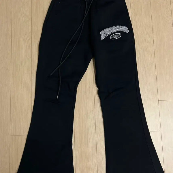 [BUNJANG] BADBLOOD Black Bootcut Training Pants / 배드블러드 부츠컷 팬츠