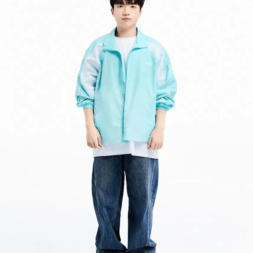 [BUNJANG] 2024 T1 Windbreaker Jacket Mint Size 2 / 2024 t1 바람막이자켓 윈드브레이커 민트 2사이즈
