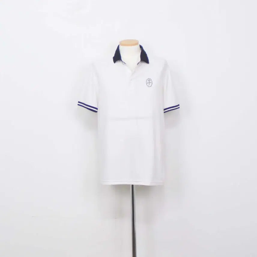 [BUNJANG] Castelbajac Men's White 100% Polyester Golf Polo Shirt - Size 95 / [정품] 까스텔바작 남성 카라티/골프웨어 95 정인샵
