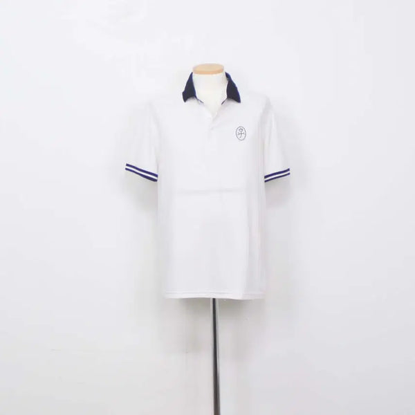 [BUNJANG] Castelbajac Men's White 100% Polyester Golf Polo Shirt - Size 95 / [정품] 까스텔바작 남성 카라티/골프웨어 95 정인샵