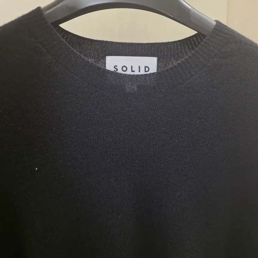 [BUNJANG] Solid Homme Wool Knit Black / 솔리드옴므 울 니트 블랙