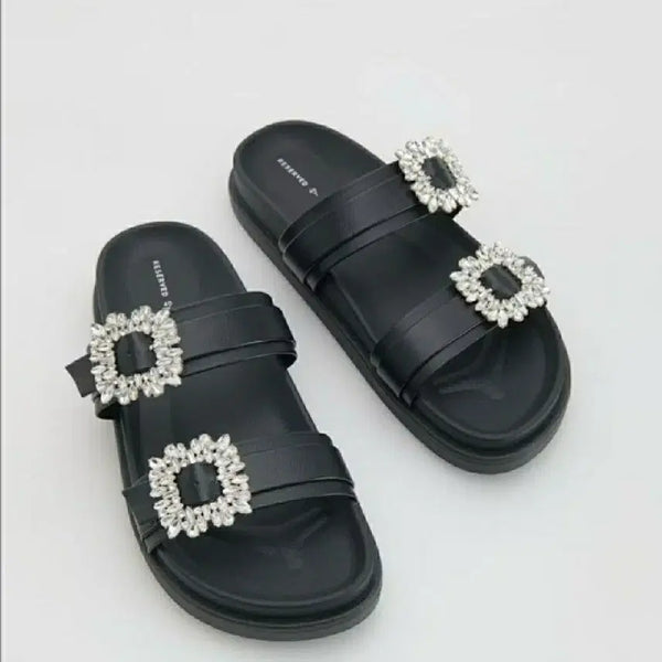 [BUNJANG] Roger Vivier Crystal Slide Sandals / 26SS 리저브드 보석 샌들