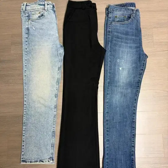 [BUNJANG] Women's Bundle Set Jeans Slacks / 여성 청바지 부츠컷 슬랙스 일자핏 세미부츠컷 s 일괄