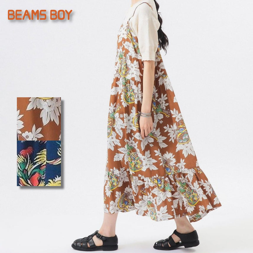 [BUNJANG] BEAMS BOY x Sun Surf Sleeveless Camisole Dress / 빔즈 보이 별주 선서프 노슬리브 캐미 원피스