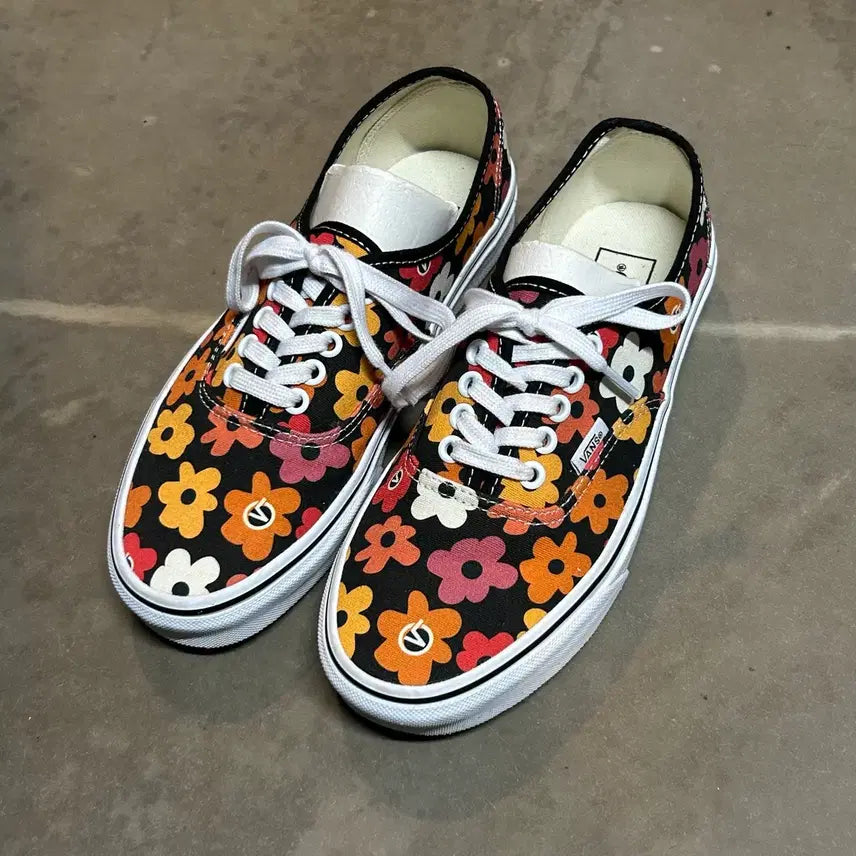 [BUNJANG] Vans Authentic Flower Sneakers (Size 245) / 245) 반스 어센틱 플라워 스니커즈 신발 새상품급