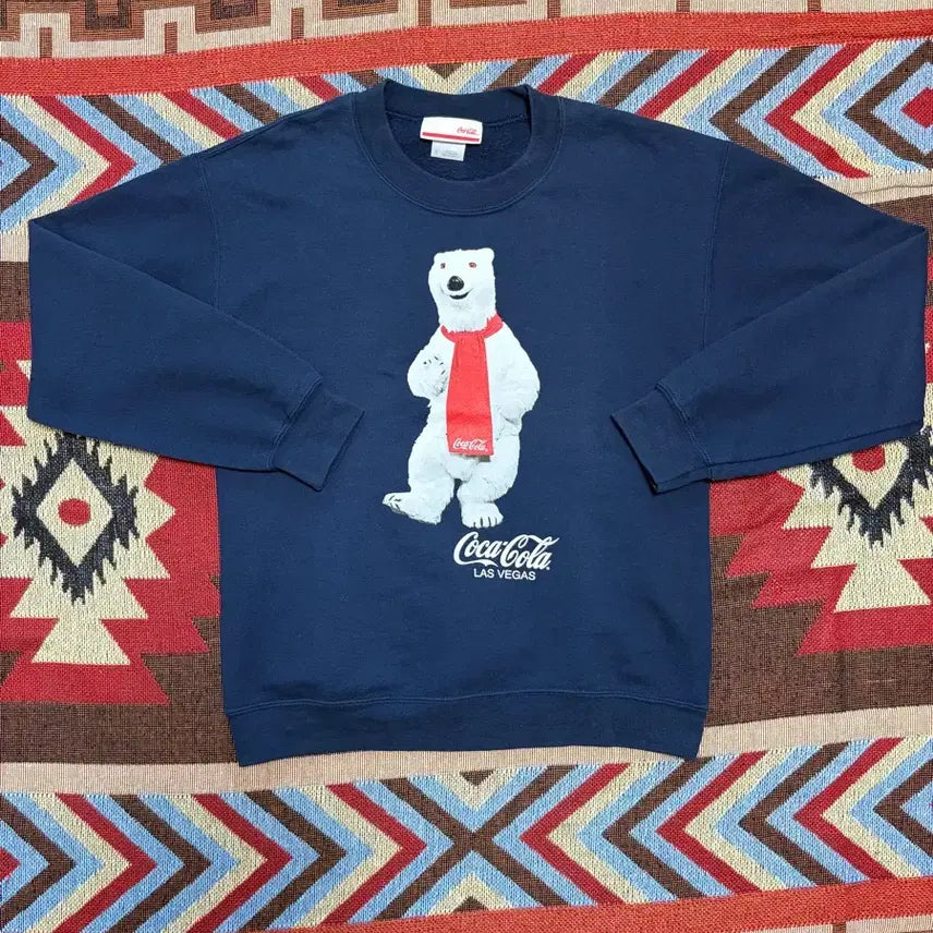 [BUNJANG] 90s Coca-Cola Polar Bear Printing Sweatshirt / S) 90s Coca cola 코카콜라 폴라베어 프린팅 맨투맨